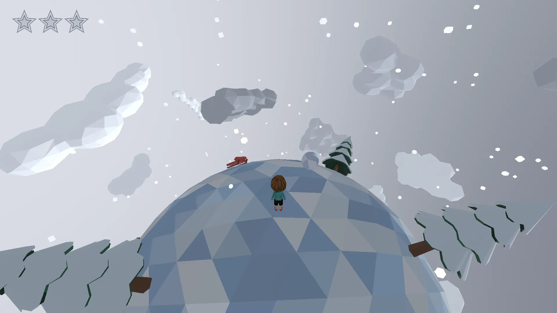 Frost Peaks planet in the snow