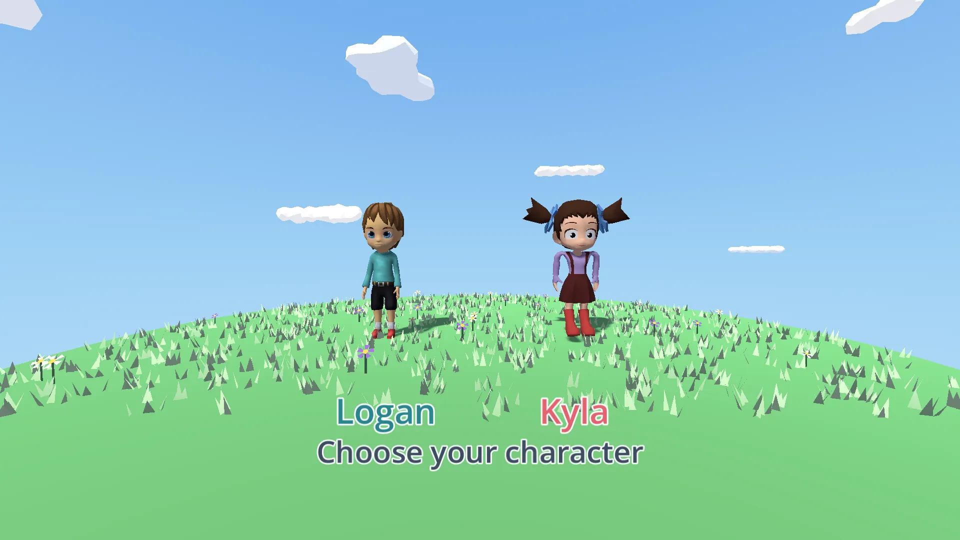 Choose-your-character screen